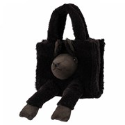 Doublet Black Alpaca Wool Bag 199969